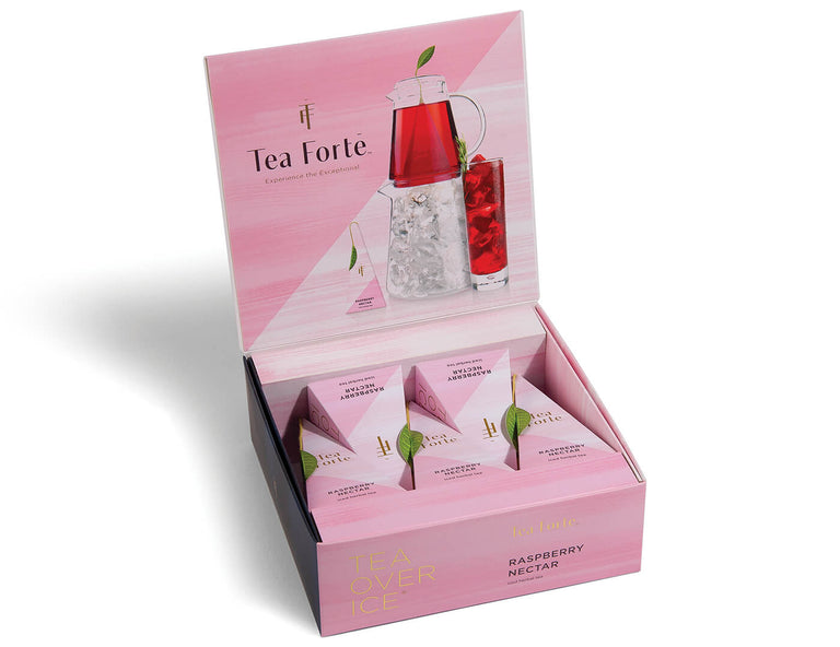 Iced Raspberry Nectar Tea Over Ice 5pk Box, Gourmet Iced Tea