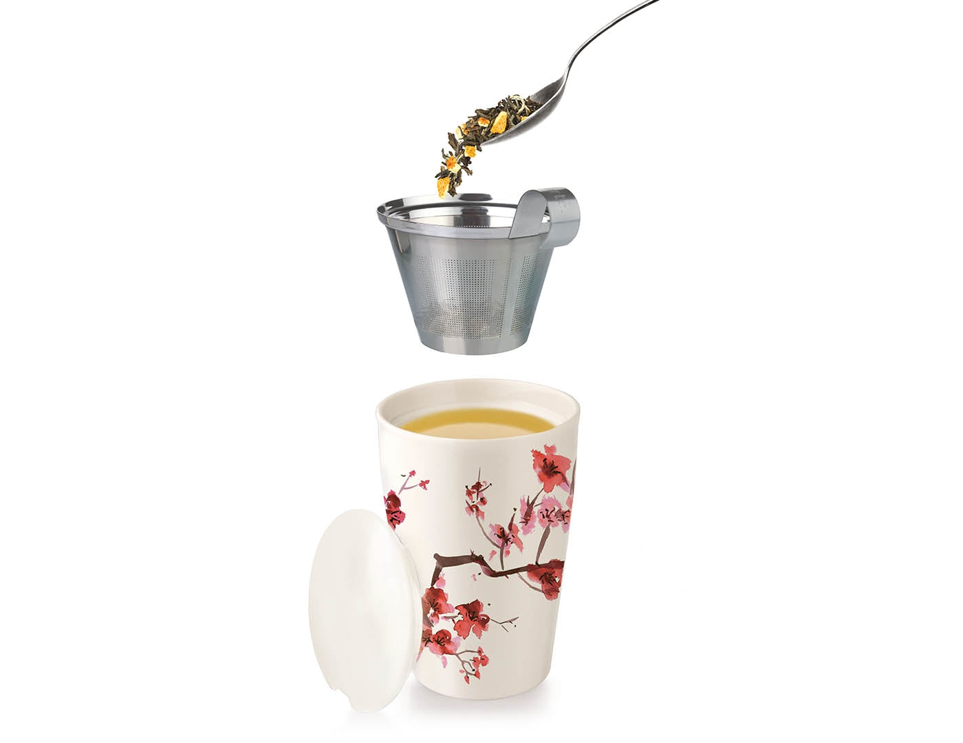 Tea Forte Kati Fleur Steeping Cup & Infuser - Thumbnail 4